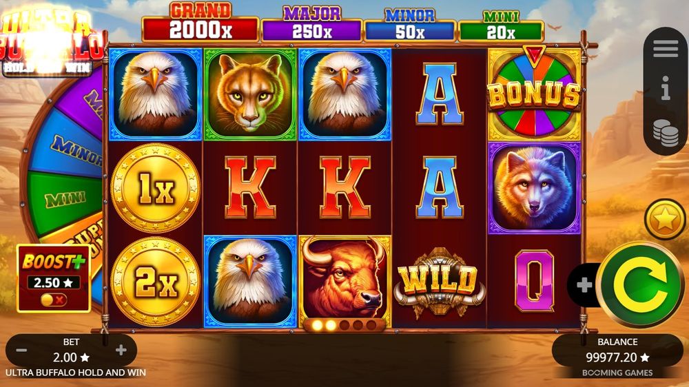 Ultra Buffalo Hold and Win skærmbillede