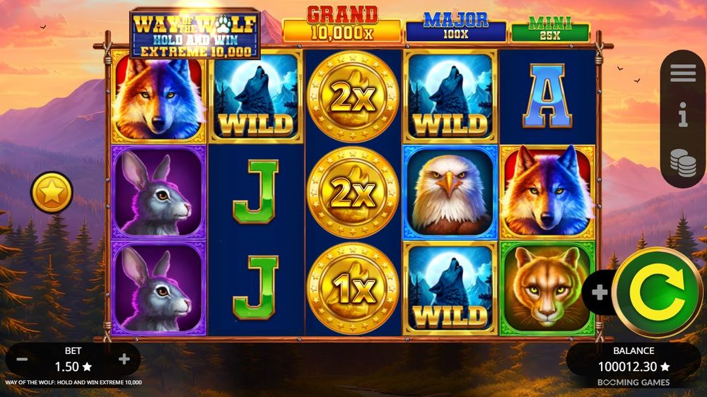 Way of the Wolf Hold and Win Extreme 10,000 skærmbillede
