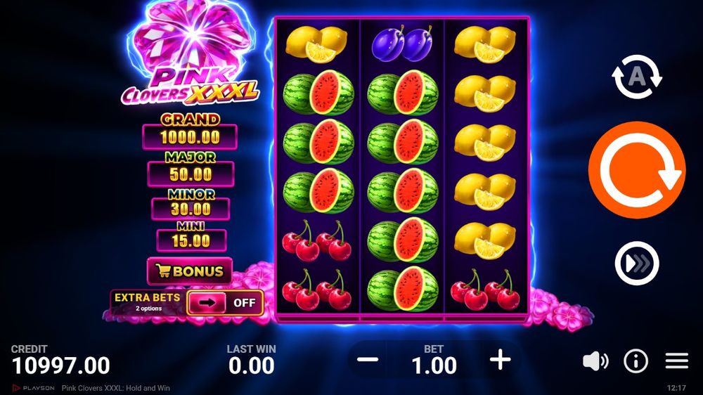 Pink Clovers XXXL: Hold and Win skærmbillede