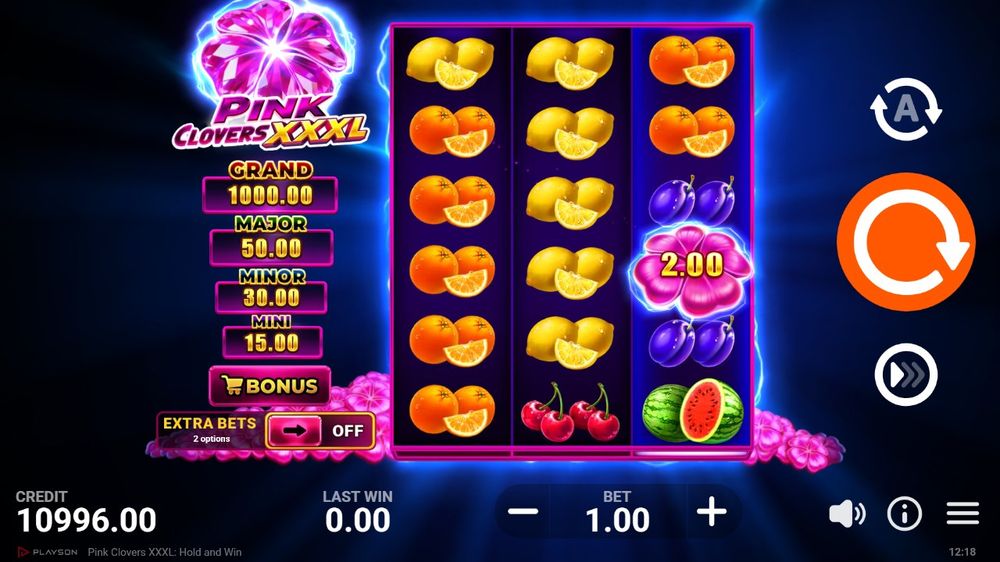 Pink Clovers XXXL: Hold and Win skærmbillede