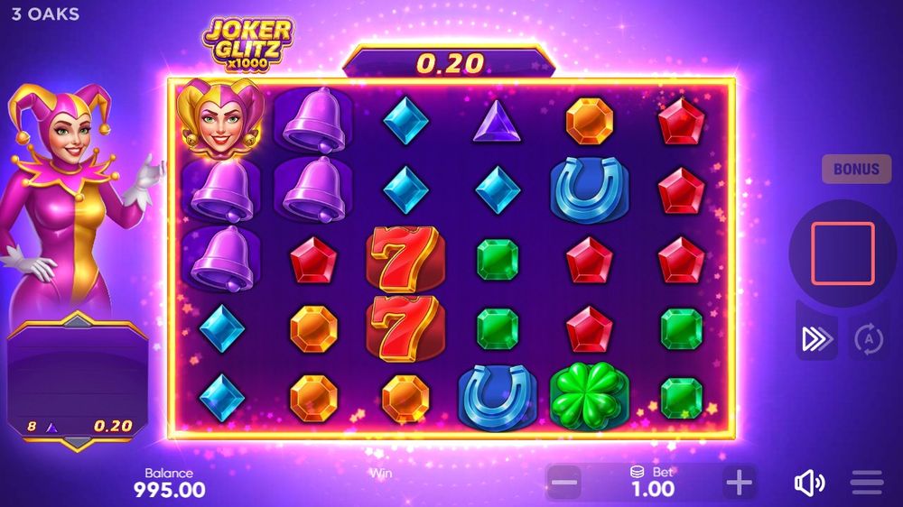 Joker Glitz x1000 skærmbillede
