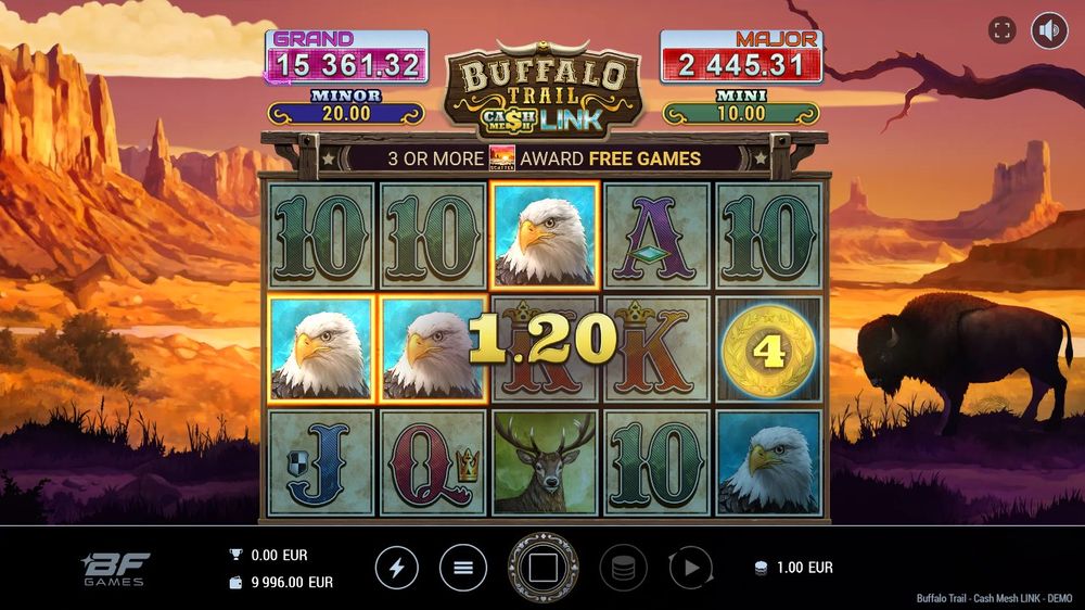 Buffalo Trail Cash Mesh Link skærmbillede