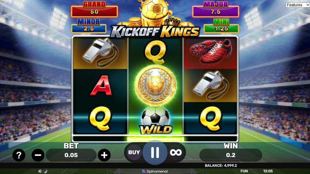 Kickoff Kings - Hold & Hit 3x3 skærmbillede