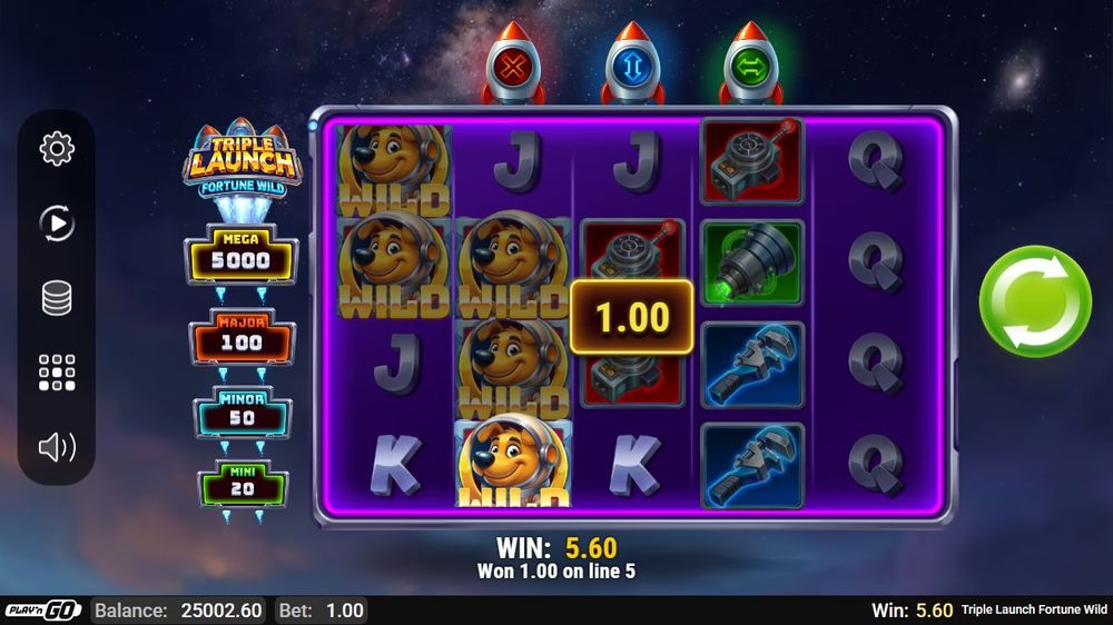 Triple Launch Fortune Wild skærmbillede